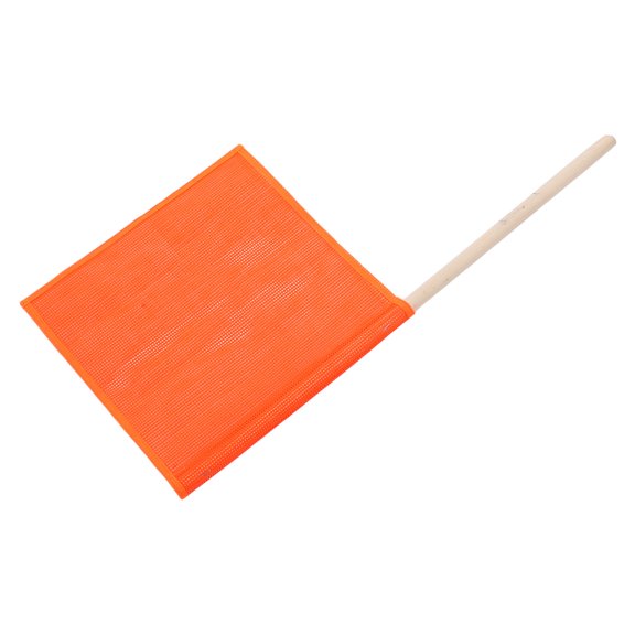 Wooden Pole Traffic Safety Flag for Hand Waving 1 Set Highway Truck Flag