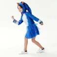 thumbnail image 3 of Disfraz de Cosplay de Sonic The Hedgehog de dibujos animados de anime para fiesta de carnaval de Halloween para niñas y niños, ropa de actuación de Cosplay, 3 of 5