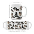 thumbnail image 4 of WIRESTER 11oz 325ml Ceramic Tea Cup Coffee Mug With Handgrip For Gift, Birthday, Anniversary, Christmas - Australian Shepherd Funny Playful Postures, 4 of 7