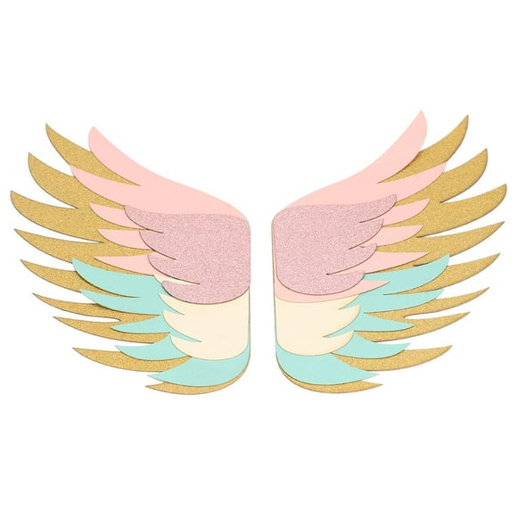 LYUMO Cake Wing,Beautiful Unique Cake Wing Decoration Props Insert Ornament for Wedding Birthday Party,Decoration Props