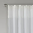 thumbnail image 4 of Madison Park Adult Stripe Pattern Pintuck Lined Polyester Curtain Panel, 50" x 84", Grey, 4 of 5
