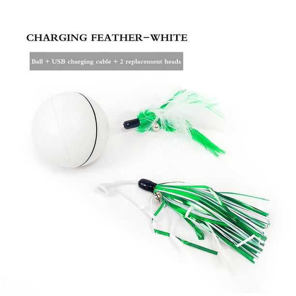 Juguete Eléctrico Para Gatos, Bola Automática Para Gatos Con Luz Led, Bola Interactiva Recargable Por Usb Para Mascotas, Gatos Y Perros Inevent PT000893-00