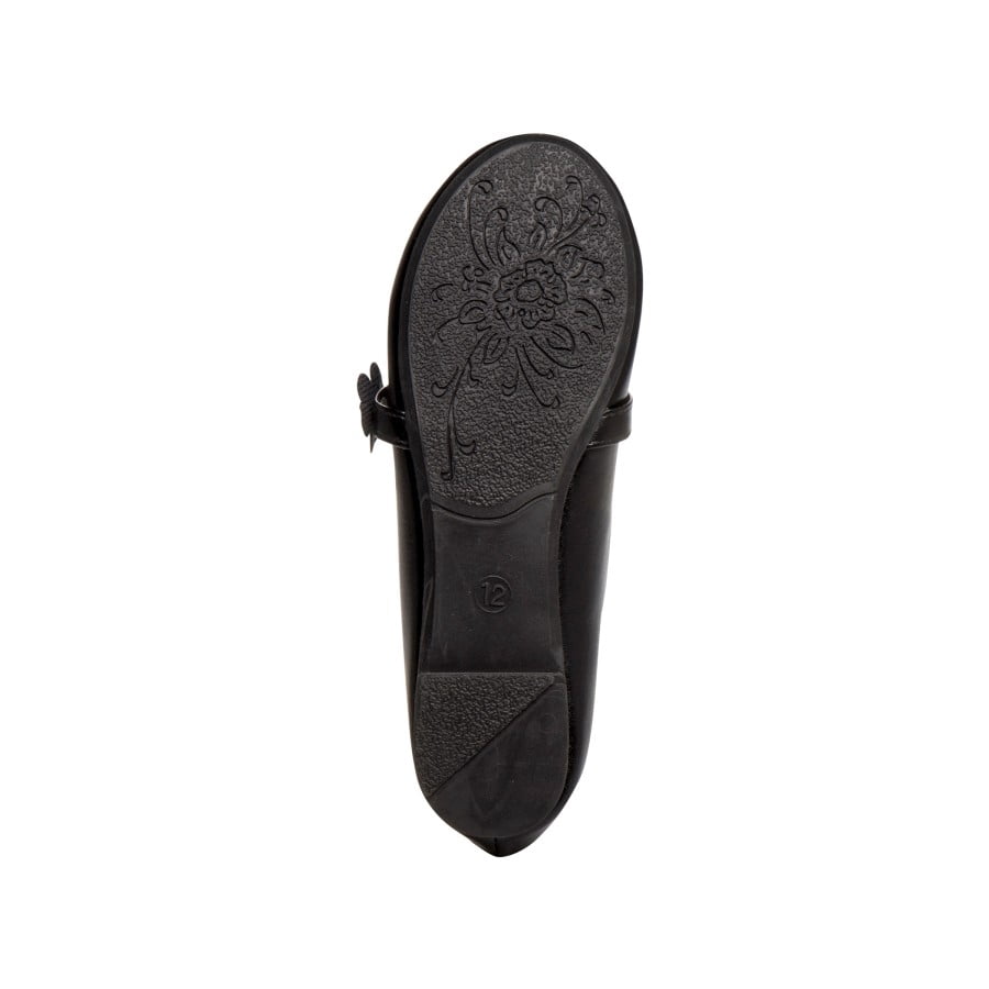 Kensie Girl Little Kids Ballerinas Flats , Black Smooth, 12