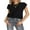 Black, variant on Michellecmm Women Solid Color Sweater Vests Crew Neck Cap Sleeve Loose Pullovers