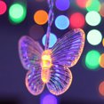 thumbnail image 2 of 11.5ft String Light Butterfly Shape 96 LEDs Fairy Light Hanging Icicle Light Decoration for Holiday Christmas Bedroom Wedding, 2 of 6