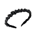 thumbnail image 1 of Qarigey Diademas con diamantes de imitación ajustables, plisadas gruesas, accesorios de moda para el cabello, aros, diademas, tocados para mujeres y Ropa, zapatos y accesorios Miscelánea Negro Qarigey AP010737-01, 1 of 6