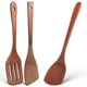 thumbnail image 1 of 3 espátulas de cocina, espátula de madera plana, espátula ranurada antiadherente, espátula para saltear, utensilios de cocina, 1 of 3