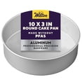 thumbnail image 2 of (2 pack) Wilton Aluminum Round Pan 10x3 Ideal for Layer Cakes & Cinnamon Rolls, 2 of 9
