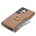 thumbnail image 4 of For Samsung Galaxy S25 Ultra Wallet Case with Card Holder, 360°Rotation Ring Holder Kickstand, Premium PU Leather RFID Blocking Card Pocket Protective Cover For Samsung Galaxy S25 Ultra, Brown, 4 of 6
