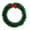 Green, variant on Christmas Wreath 9.8 Inch Artificial Green Fir with Red Berries Pinecones Bow for Front Door Indoor Outdoor Holiday Wall Hanging Decorations