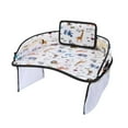thumbnail image 4 of Bandeja de actividades para comer y dibujar para niños, asiento de coche impermeable para niños pequeños, asiento de regazo animal, 4 of 7
