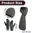 thumbnail image 2 of Gorros de invierno Apuakthei, bufandas para hombres con guantes de pantalla, bufandas cálidas para hombres y gorro, conjunto de guantes térmicos, 2 of 5