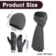 thumbnail image 2 of Gorros de invierno Apuakthei, bufandas para hombres con guantes de pantalla, bufandas cálidas para hombres y gorro, conjunto de guantes térmicos, 2 of 5