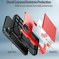 thumbnail image 2 of Benbenjaytek for iPhone 16 Wallet Case with Card Holder + 2 Tempered Glass Screen Protector Protective Dual Layer Shockproof Hidden Card Slot Slim Case Women Men iPhone 16 6.1 inch 2024 (Red), 2 of 7
