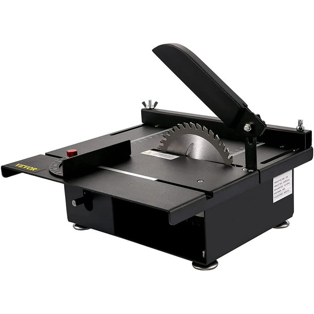 VEVOR Mini Table Saw, 200W Hobby Table Saw for Woodworking, 090 Angle