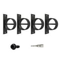 thumbnail image 2 of BKER 2inch Black Rope Holder Stainless Steel Rope Fence Brackets Rope End Snap With Screw Securing Rope For Rope Fencing Stair Ceiling Hook, 2 of 7