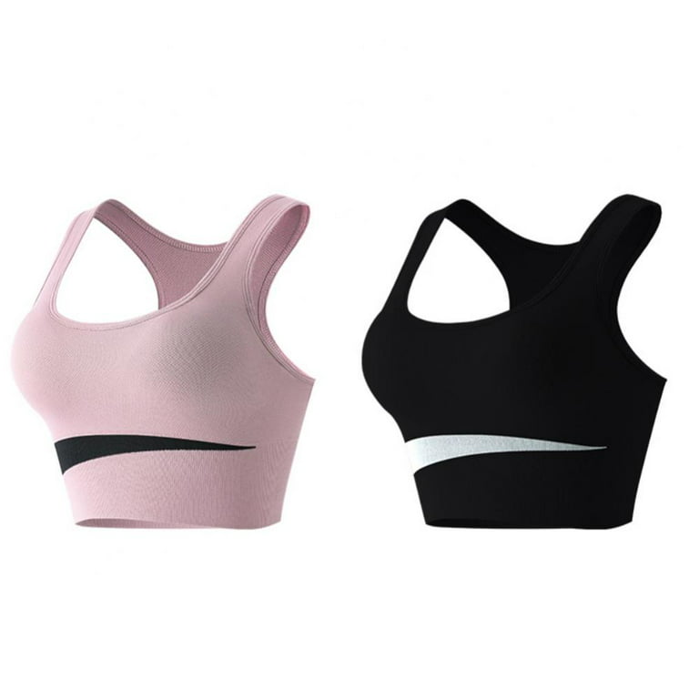 Xmarks Sports Bras for Women High Support - Breathable Sports Bras for Women,Gathers  for Fitness Running Yoga Quick Drying Sports Bra(2-Packs) 