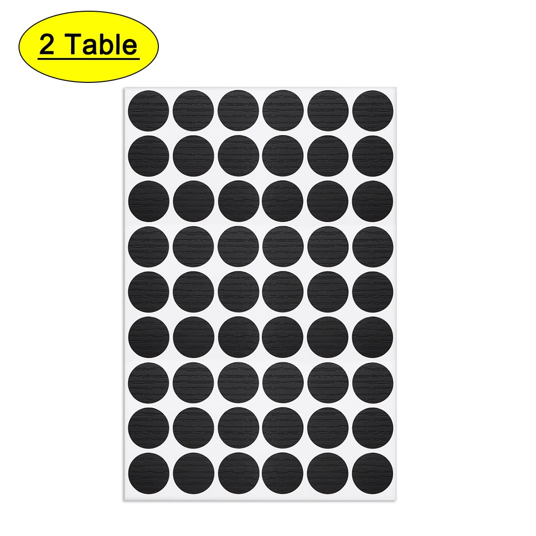 ZXUEZHENG Self-Adhesive Screw Hole Stickers,2-Table 96 in 1 Self-Adhesive Screw Covers Caps Dustproof Sticker 15mm White 