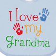 thumbnail image 4 of Inktastic I Love My Grandma Boys or Girls Baby Bib, 4 of 4