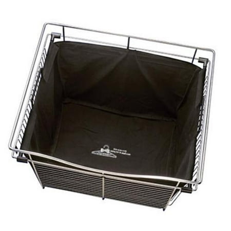 Rev A Shelf Rschbi. 301418. 5 30inchW X 14inchD X 18inchH Wire Pull-Out Baskets With Cloth Liners - Black