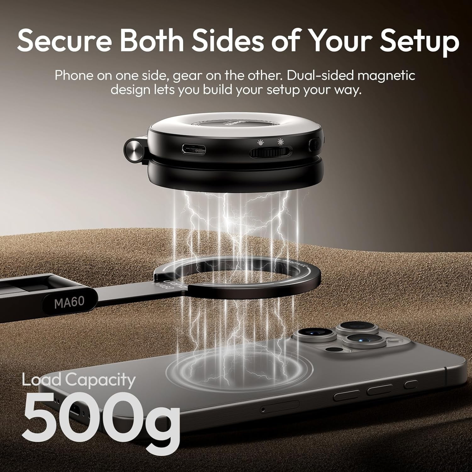 ULANZI MA60 Magnetic Phone Tripod Stand Aluminium Smartphone Mini Pocket Stand