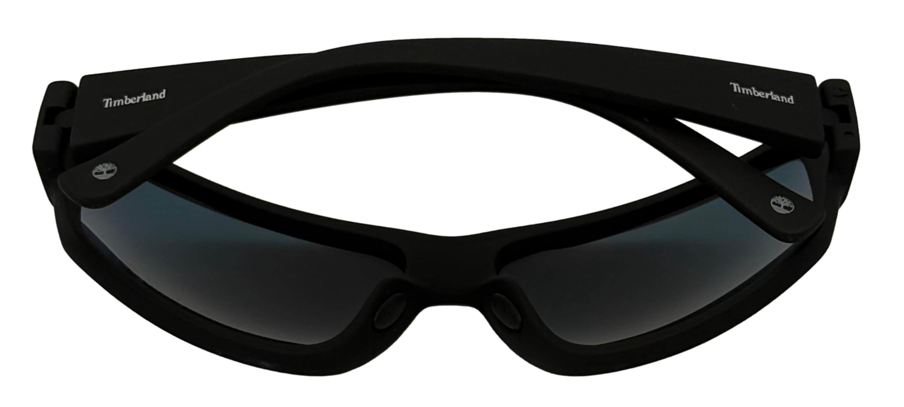 Timberland Matte Black Mens Plastic Rectangle Sunglass Polarized Lens TB7261. 5D