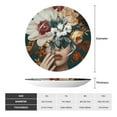 thumbnail image 2 of Zufioo Floral Head Dreamscape Print Bone China Decorative Plate, Ceramic Dinner Plate with Stand Ceramic Decoration Homewares-7in, 2 of 6