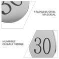 thumbnail image 3 of SHOWERORO 30Ud Placas Numeradas En Acero Inoxidable Con Anillos Para Identificación Eficiente En Oficina, 3 of 8