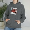 thumbnail image 3 of Cool Truckers Wife My Husband Moves America Trucking Hoodie, 3 of 4