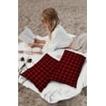 thumbnail image 4 of Classic Red and Black Grid Lattice Outdoor Pillow Covers Set of 2,Decorative Waterproof Throw Pillow Case,Farmhouse Buffalo Checker Plaid Cotton Linen Soft Cozy Cushion Pillowcases, 4 of 7
