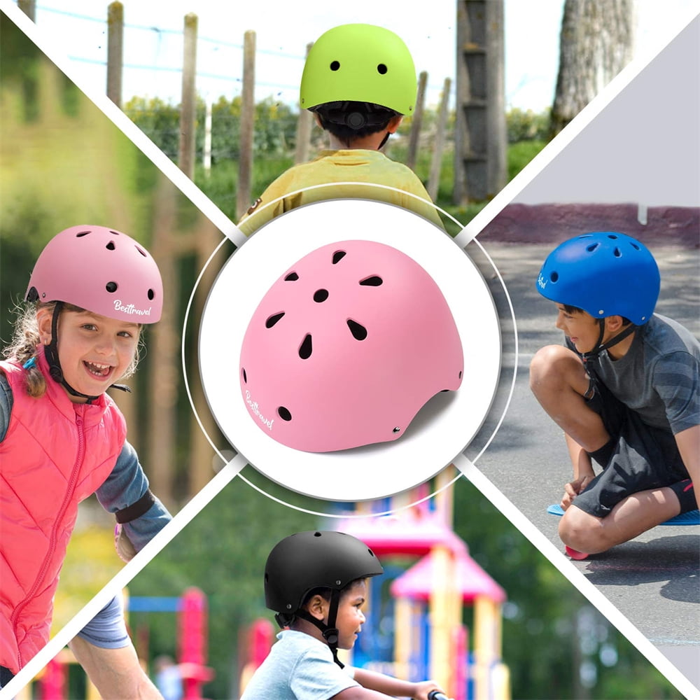 Kids Helmet, Toddler Helmet Adjustable Toddler Bike Helmet Ages 3-8 Years Old Boys Girls Multi-Sports Safety，Pink