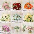 thumbnail image 4 of Silk Artificial Peonies Flowers Artificial Peony Bouquet Fake Peonies Artificial Flowers Bouquets for Vase Floral Arrangements Wedding Home Table Decoration Pink, 4 of 7