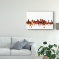thumbnail image 3 of Trademark Fine Art 'Sacramento California Skyline Red' Canvas Art by Michael Tompsett, 3 of 4