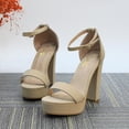 thumbnail image 6 of COM STAR Women’s Platform Block Heel Sandals Ankle Strap Open Toe High Heel Sandals Fashion Chunky Heel Dress Sandals for Party, Wedding, Evening and Summer Wear, 6 of 8