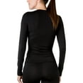 thumbnail image 2 of Elita Women's Warm Wear Microfiber Long Sleeve Top,Black, XL, 2 of 2