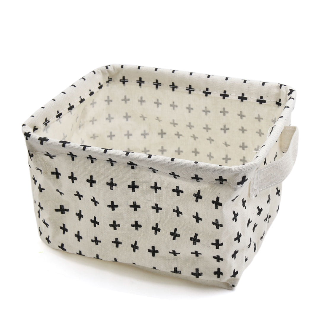 Foldable Cotton Linen Desk Storage Basket Cosmetic Stationery Foldable Cotton Linen Desk Storage Basket Cosmetic Stationery Organizer Bag 1
