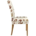 thumbnail image 3 of ZHANZZK Brown Footprints Stretch Chair Cover Protector Seat Slipcover for Dining Room Hotel Wedding Party Set of 1, 3 of 5