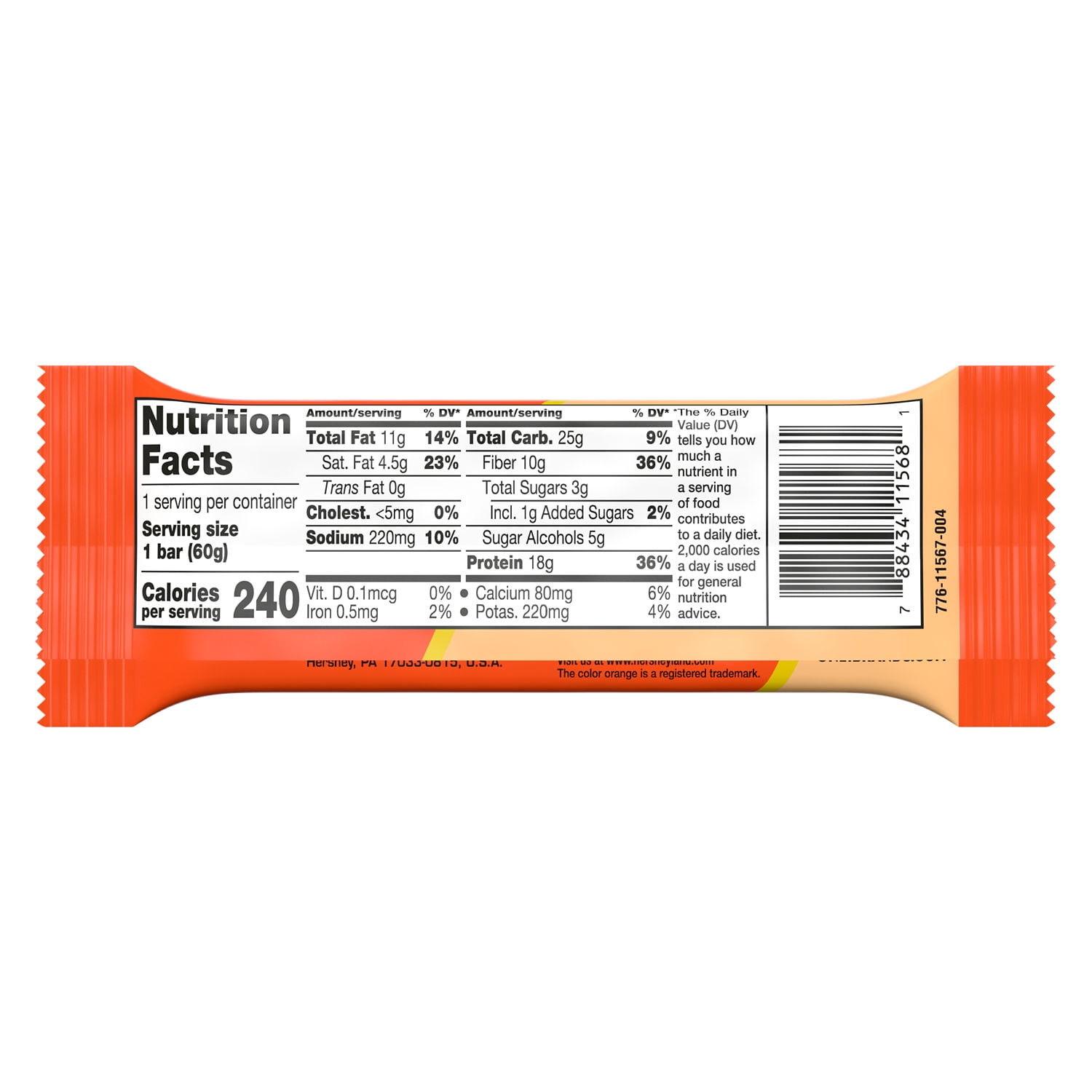 ONE Brands x Reese's Peanut Butter Lovers Protein Bar, 18g Protein, 1 Bar