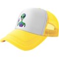 thumbnail image 1 of Trippy Alien Color Mesh Back Trucker Cap Baseball Cap, 1 of 8