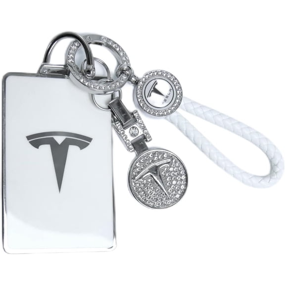 for Tesla Key Card Holder Bling Key Chain Card Key Holder for Model S/X/3/Y Cybertruck Keychain