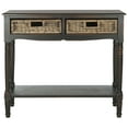 thumbnail image 3 of SAFAVIEH Corbin Grayin Traditional Rustic Style 2 Drawer Console (35.8 in. W x 13 in. D x 31.9 in. H), 3 of 5