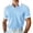 01# Blue, variant on IhhxPro Men's Short Sleeve Collared Shirt with Button Detail Stretchable Summer Knit Casual Fit Lightweight Travel Golf S-3XL