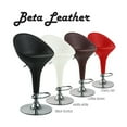 thumbnail image 4 of Modern Home Beta "Leather" Bombo-Style Contemporary Adjustable Barstool (Black Licorice), 4 of 4
