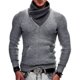 thumbnail image 2 of Suéteres Para Hombres Otoño Invierno Suéteres Suéter de Cuello Alto Moda Casual Botón Manga Larga Casual Blusa Sólida Odeerbi ODB176426, 2 of 9