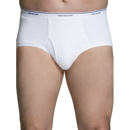 Big Men's Dual Defense Classic White Briefs, Super Value 8 (Best Underwear For Tall Men)