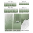 thumbnail image 2 of Window Valance Rod Pocket Short Curtain Panel Sage Green Gradient Ombre Minimalism Valances for Kitchen Windows,Modern Art Curtain Valance Window Treatments Drapes for Bedroom Bathroom 54x18in, 2 of 8