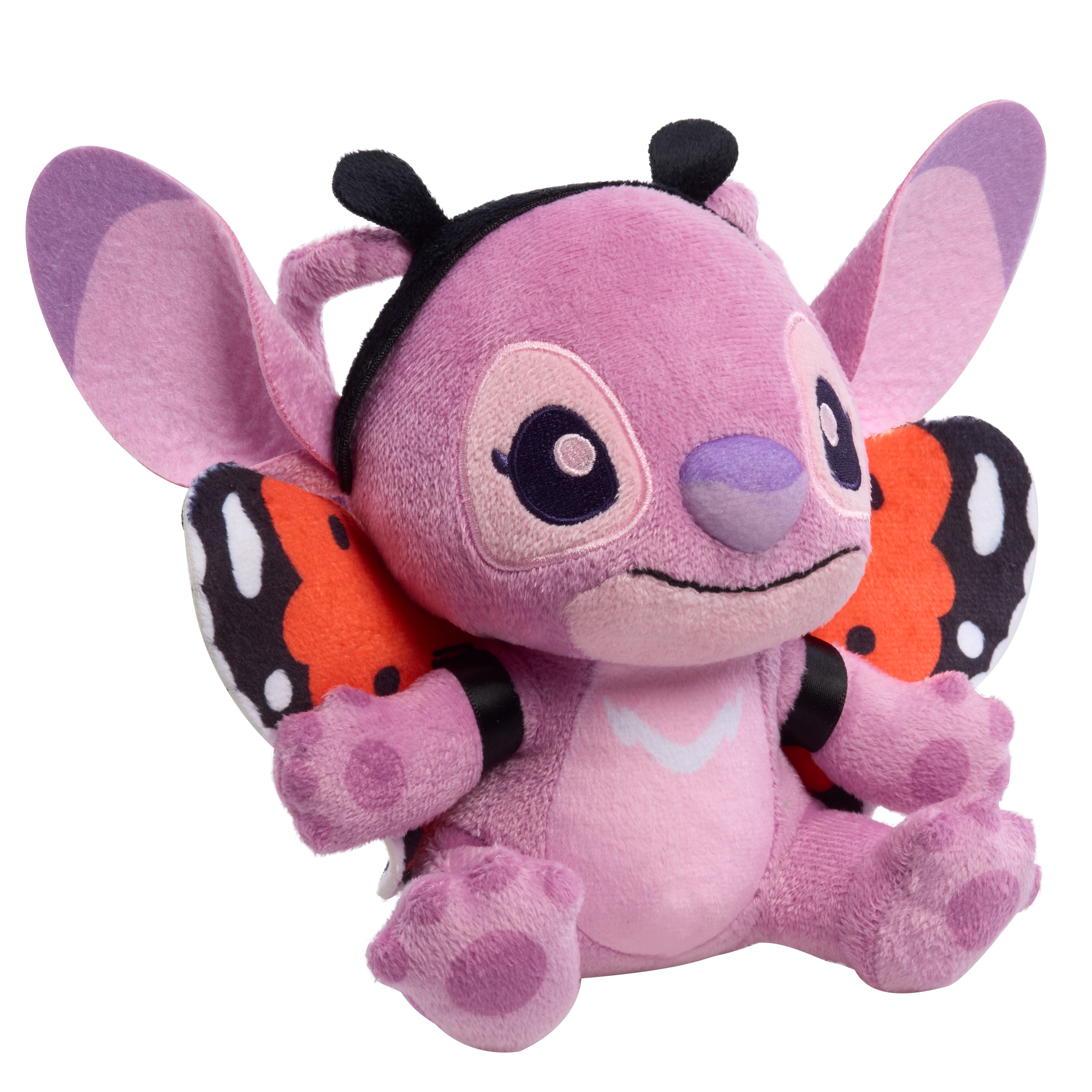 Disney Stitch Goes Wild Small Plush - Angel Butterfly, Cute & Fluffy, For Kids, Fans & Collectors