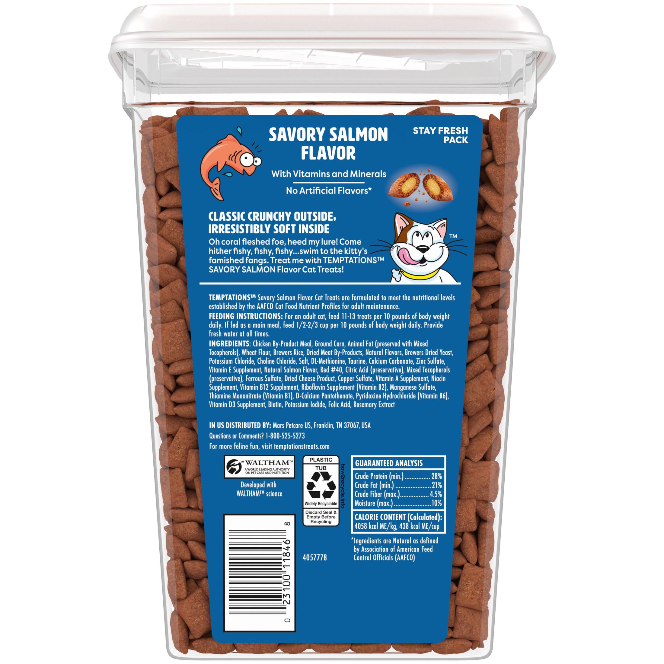 Temptations Classic Savory Salmon Flavor Cat Treats, 30 oz photo 2