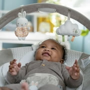 Ingenuity InLighten Twinkle Tails Vibrating Infant Baby Bouncer with Lightning Toy Bar and Pillow