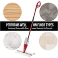 thumbnail image 4 of Pack de 6 almohadillas de microfibra MACHAO lavables para fregona Promist MAX Rojo, 4 of 5